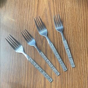 Elegant Silver Fork Set